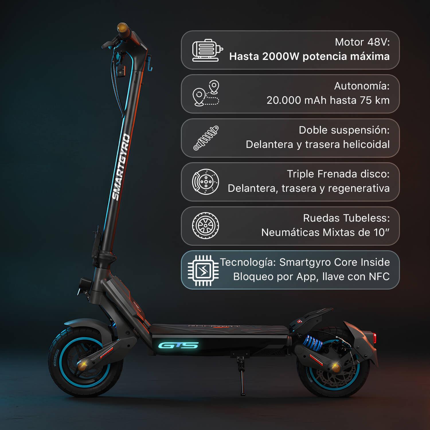 Patinete eléctrico smartGyro Rockway GTS - Imagen 2